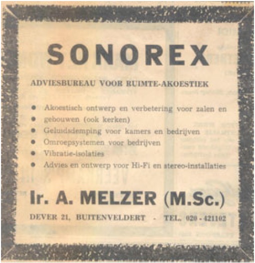 Advertentie Sonorex