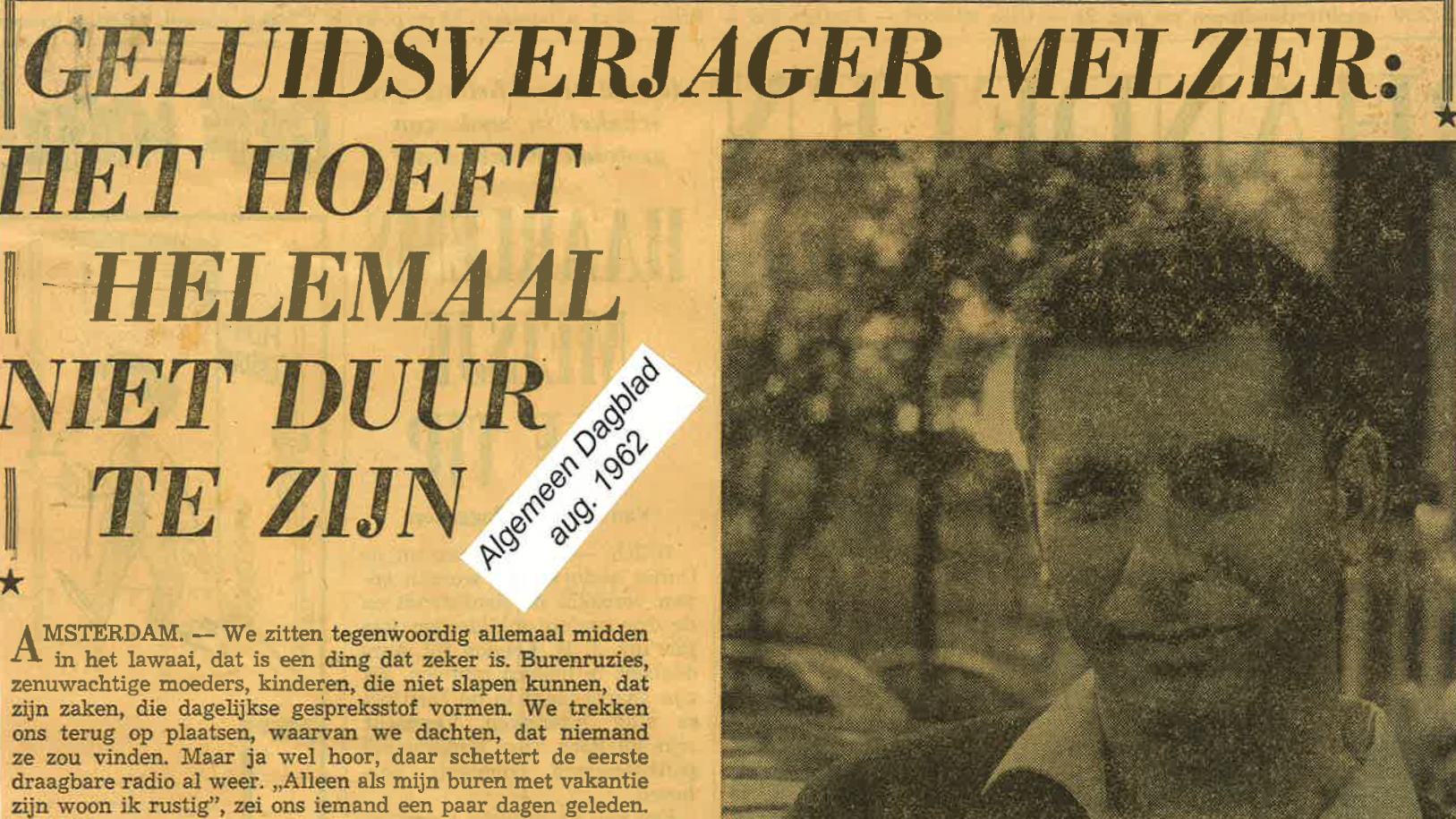 AD 1962 artikel Melzer